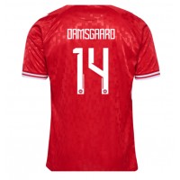 Dänemark Mikkel Damsgaard #14 Heimtrikot EM 2024 Kurzarm